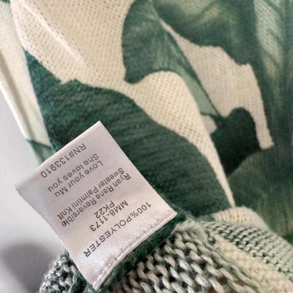 Show Me Your Mumu x REVOLVE Ryan Rene Reversible Sweater in Palmtini Knit - Picture 12 of 12